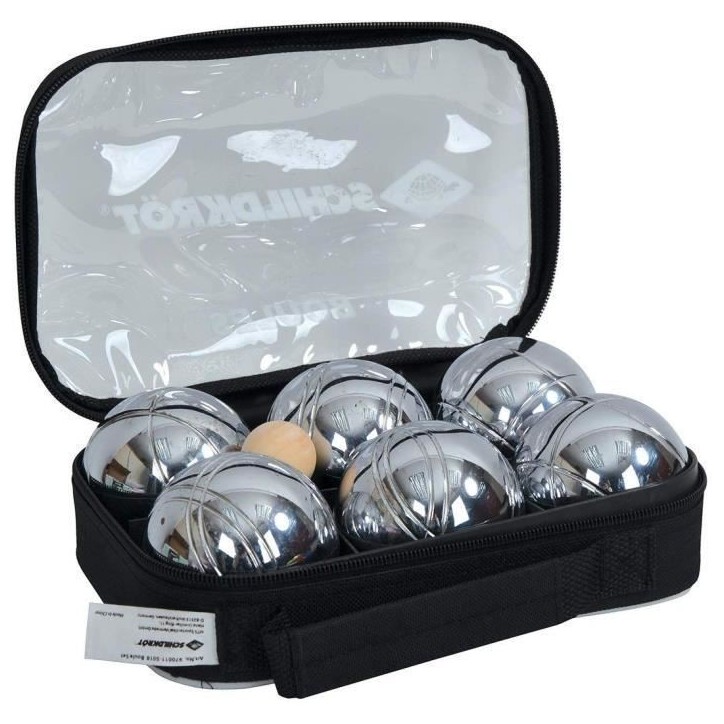 Schildkrot Funsport Set de boules de pétanque Argent et Noir - 4000885700084