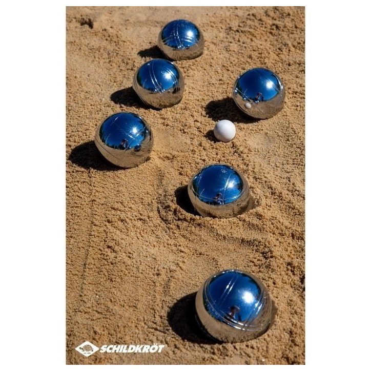 Schildkrot Funsport Set de boules de pétanque Argent et Noir - 4000885700084