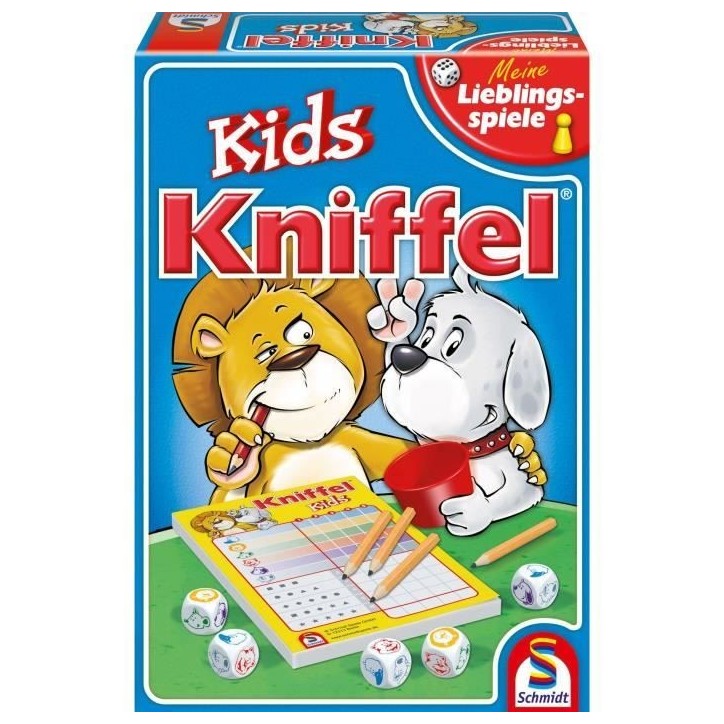 Jeu de société Kniffel Kids - SCHMIDT SPIELE - Dés amusants - 15 min - Intérieur - Mixte