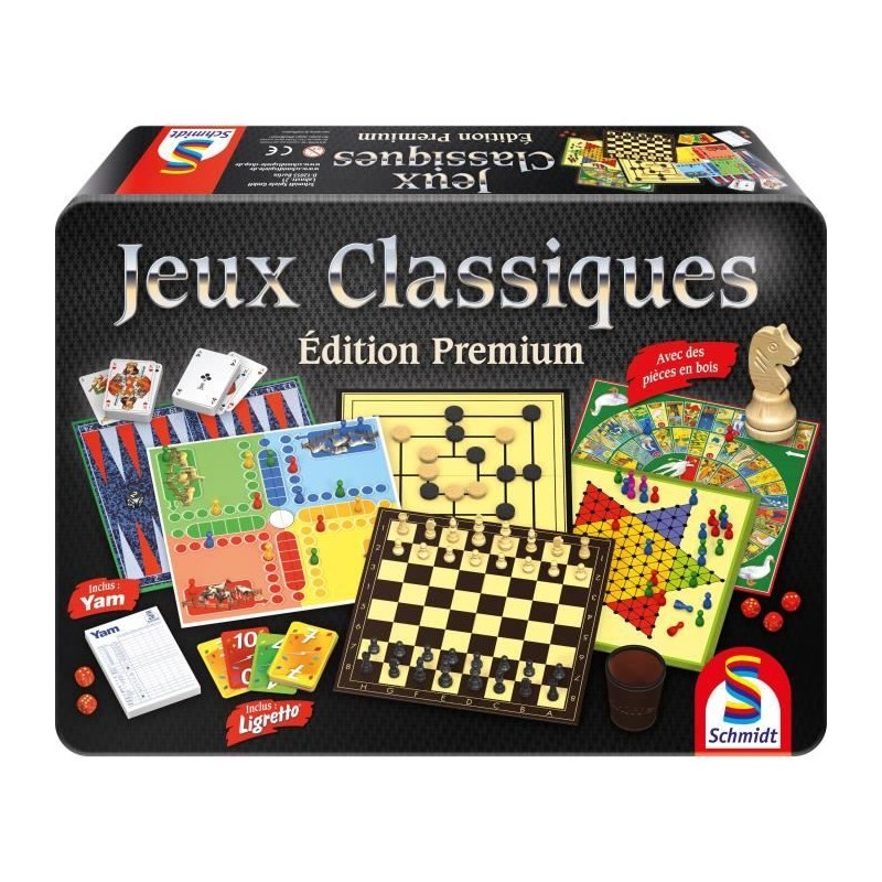 Coffret Premium Boite Métal - Jeux de Société - SCHMIDT SPIELE - D Coffret Premium Boite Métal - Jeux de Société - SCHMIDT SPIELE - D