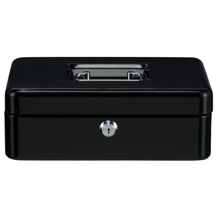 Caissette a monnaie - BURG WACHTER - Money 5025 Black - Acier noir - Ouverture a clé - Élégante