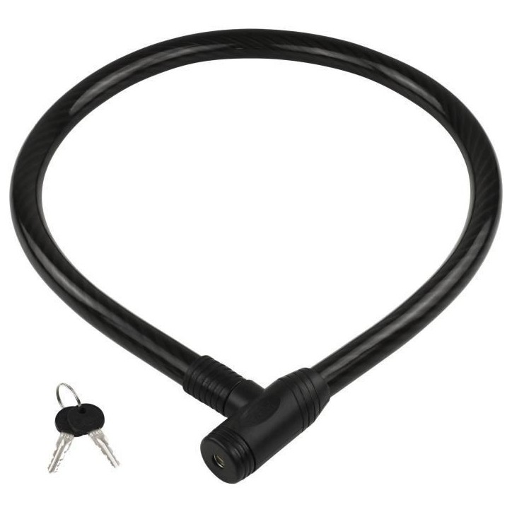 Antivol vélo - BURG WACHTER - 570 120 - Câble acier 25 mm - Gaine PVC - 120 cm