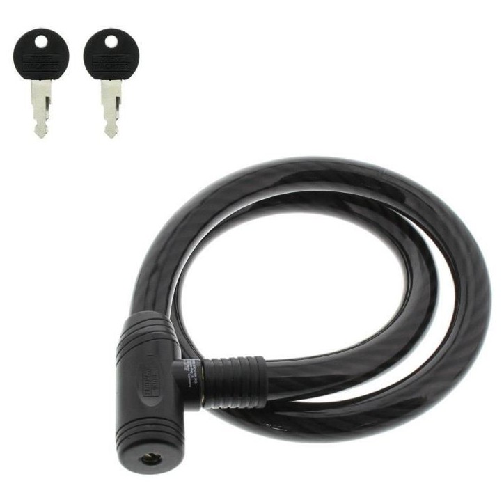 Antivol vélo - BURG WACHTER - 570 120 - Câble acier 25 mm - Gaine PVC - 120 cm