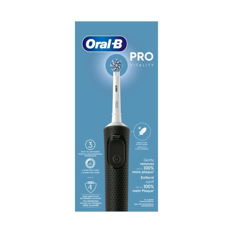 Brosse a dents - ORAL-B - Vitality Pro - Black - Electrique