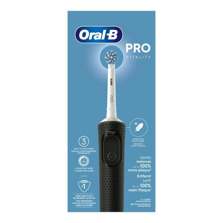Brosse a dents - ORAL-B - Vitality Pro - Black - Electrique