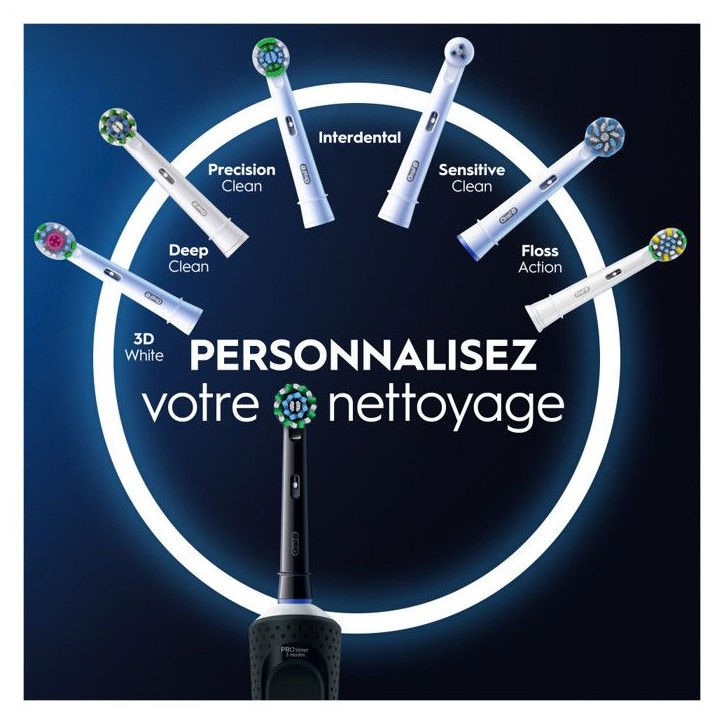 Brosse a dents - ORAL-B - Vitality Pro - Black - Electrique