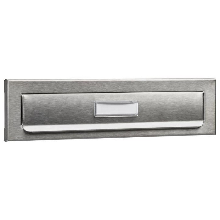 Entrée courrier pour porte BURG WACHTER - Encastrable - Inox