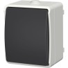 Interrupteur va-et-vient - Aquatop - IP54 - Gris - Intérieur - Plasti
