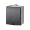 Interrupteur - Aquatop - Double va et vient - IP54 - 2 boutons - Utili