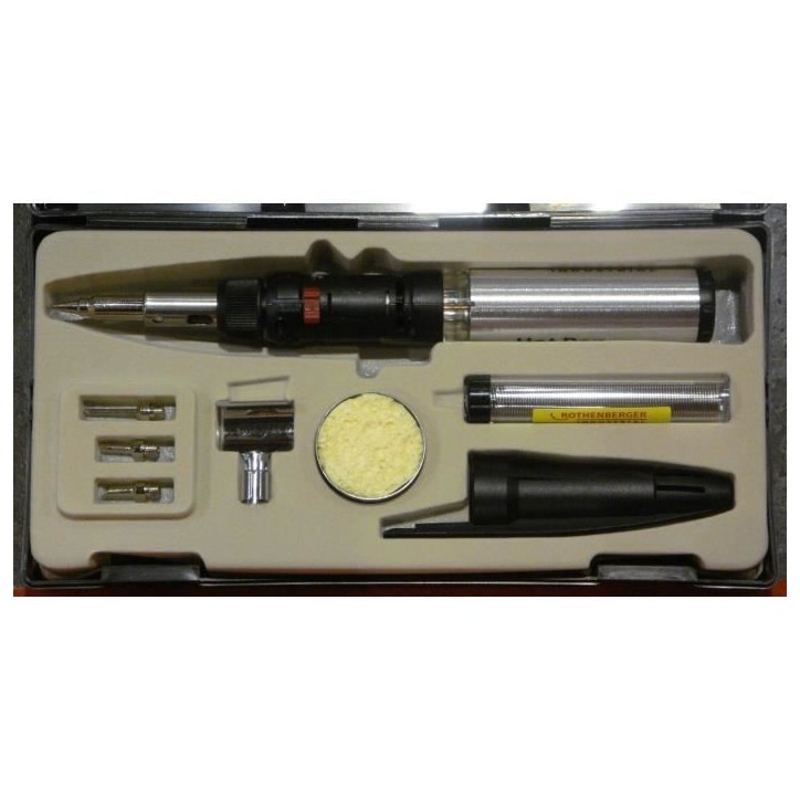 Hot Pen Piezo 1450°C - Set de 10 pieces - ROTHENBERGER - Rouge Hot Pen Piezo 1450°C - Set de 10 pieces - ROTHENBERGER - Rouge