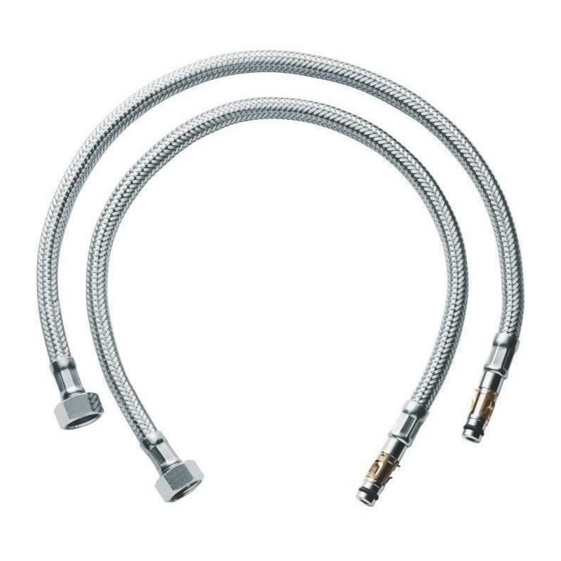 Flexible alimentation annelé - GROHE - 45484000 - Métal - 5 ans de g Flexible alimentation annelé - GROHE - 45484000 - Métal - 5 ans de g