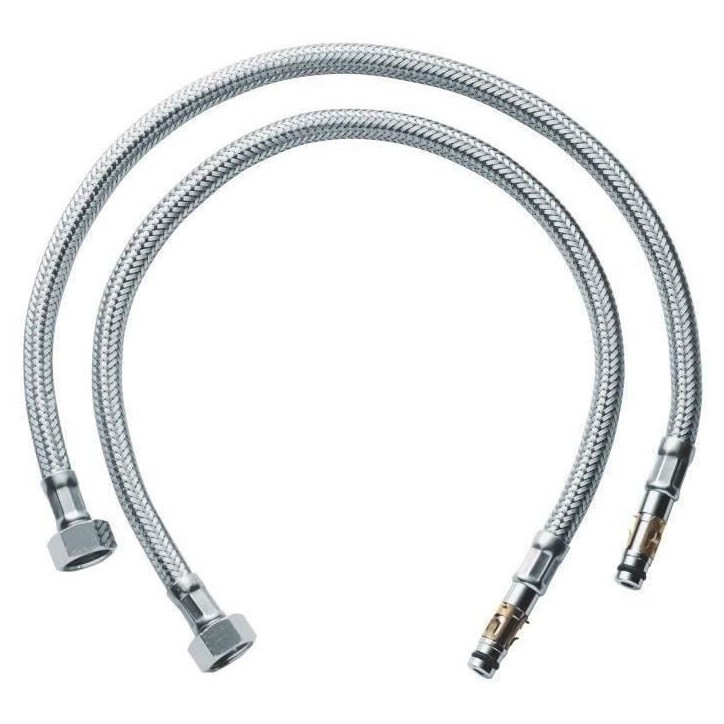 Flexible alimentation annelé - GROHE - 45484000 - Métal - 5 ans de garantie - pieces - paire de robinet