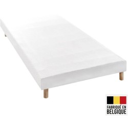 Ensemble matelas sommier 90 x 200 cm Hauteur 27 cm - ressorts ensaché