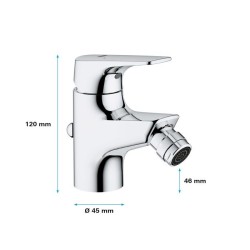 Mitigeur monocommande bidet - GROHE - Start Flow - Hauteur sous bec 46