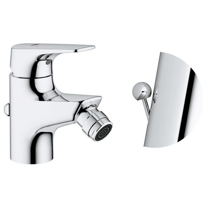 Mitigeur monocommande bidet - GROHE - Start Flow - Hauteur sous bec 46mm - Economie d'eau - Chromé Mitigeur monocommande bidet - GROHE - Start Flow - Hauteur sous bec 46mm - Economie d'eau - Chromé