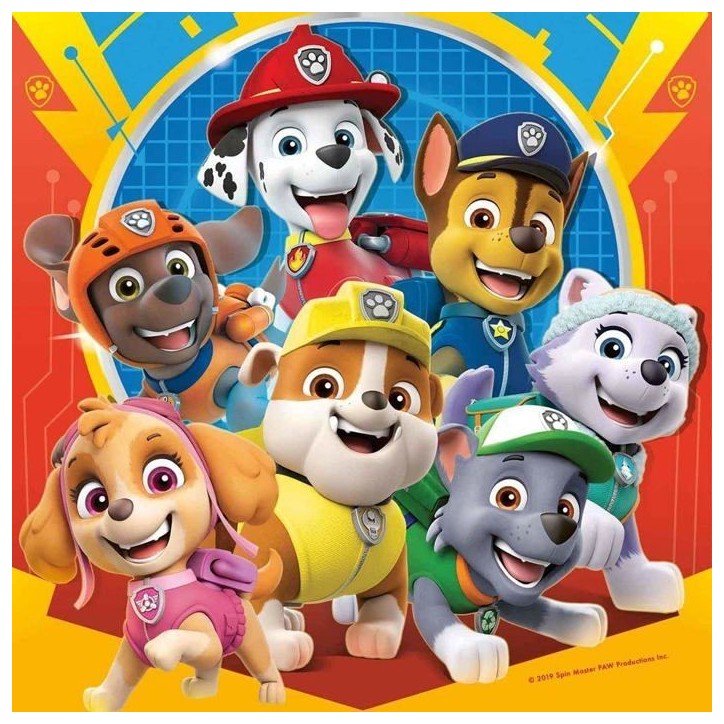 Lot de puzzles enfant Pat'Patrouille - Ravensburger - 3x49 pieces - Prets a secourir