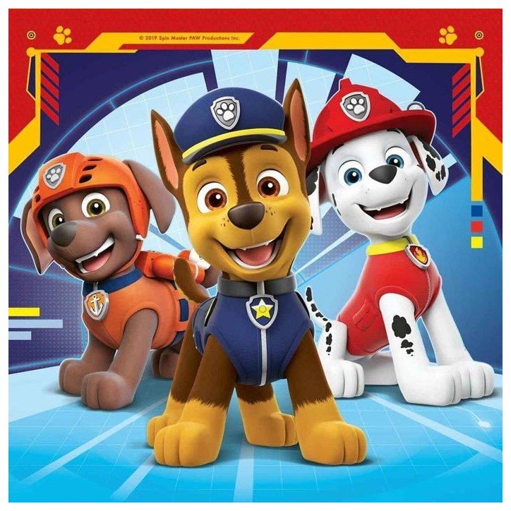 Lot de puzzles enfant Pat'Patrouille - Ravensburger - 3x49 pieces - Prets a secourir
