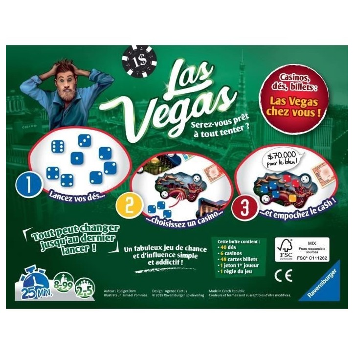 Las Vegas Jeu d'ambiance Ravensburger