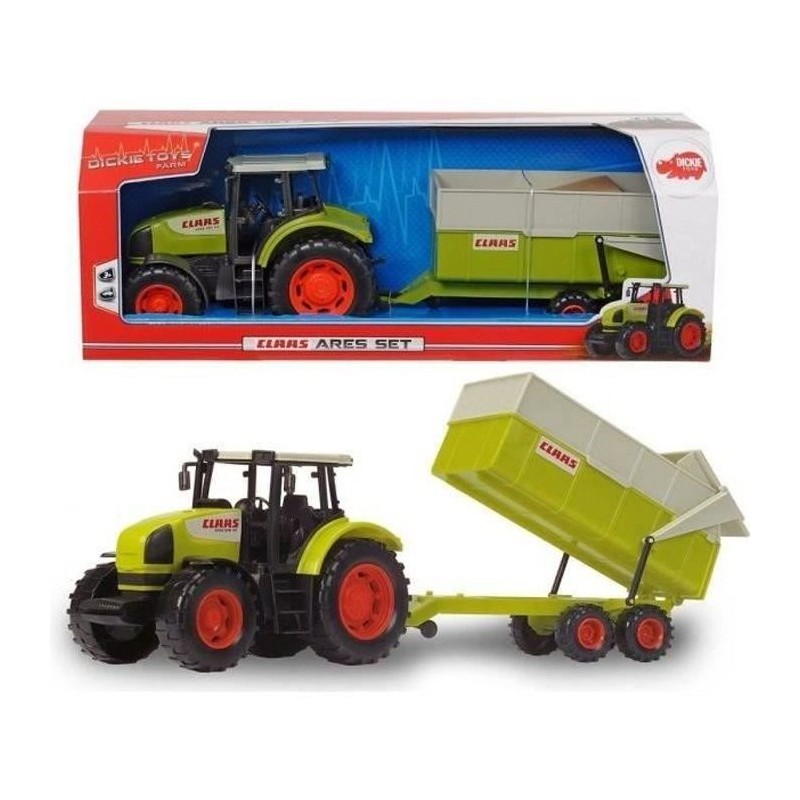 Tracteur avec remorque CLAAS - DICKIE TOYS - 57cm - roues libres