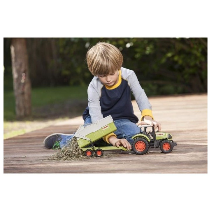 Tracteur avec remorque CLAAS - DICKIE TOYS - 57cm - roues libres Tracteur avec remorque CLAAS - DICKIE TOYS - 57cm - roues libres