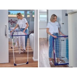 Étendoir a linge Leifheit Pegasus 160 Solid Slim 81620, séchoir a li