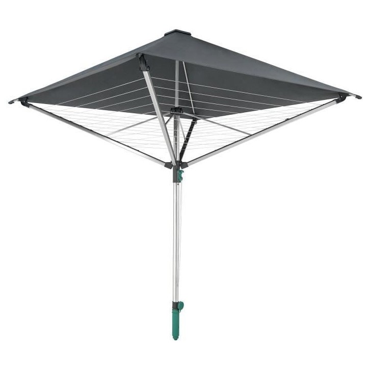 Séchoir parapluie Leifheit LinoProtect 400 82100, étendoir a linge parapluie avec toit étanche et douille, 40m d'étendage, g Séchoir parapluie Leifheit LinoProtect 400 82100, étendoir a linge parapluie avec toit étanche et douille, 40m d'étendage, g