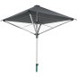 Séchoir parapluie Leifheit LinoProtect 400 82100, étendoir a linge parapluie avec toit étanche et douille, 40m d'étendage, g