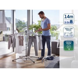 Séchoir parapluie Leifheit 140 LinoPop-Up 82500, étendoir intérieur