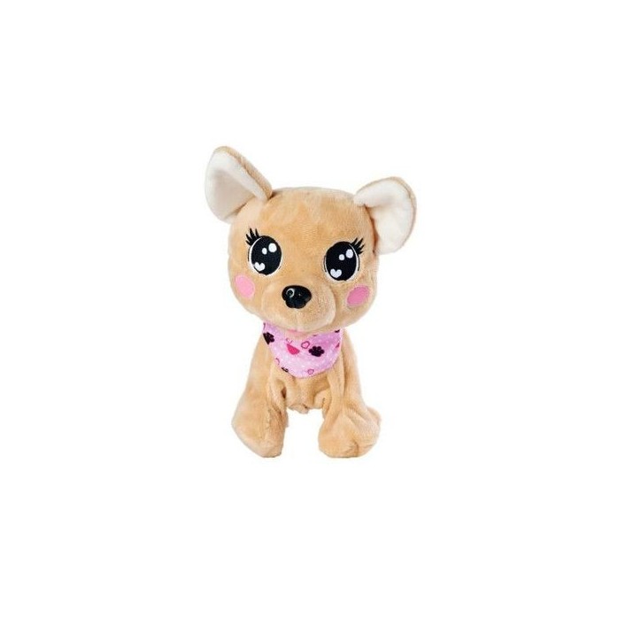 Peluche interactive - Chi Chi Love Baby Boo - 30 cm - Jouet interactif - Marron et rose - Mixte - 3 ans+ Peluche interactive - Chi Chi Love Baby Boo - 30 cm - Jouet interactif - Marron et rose - Mixte - 3 ans+