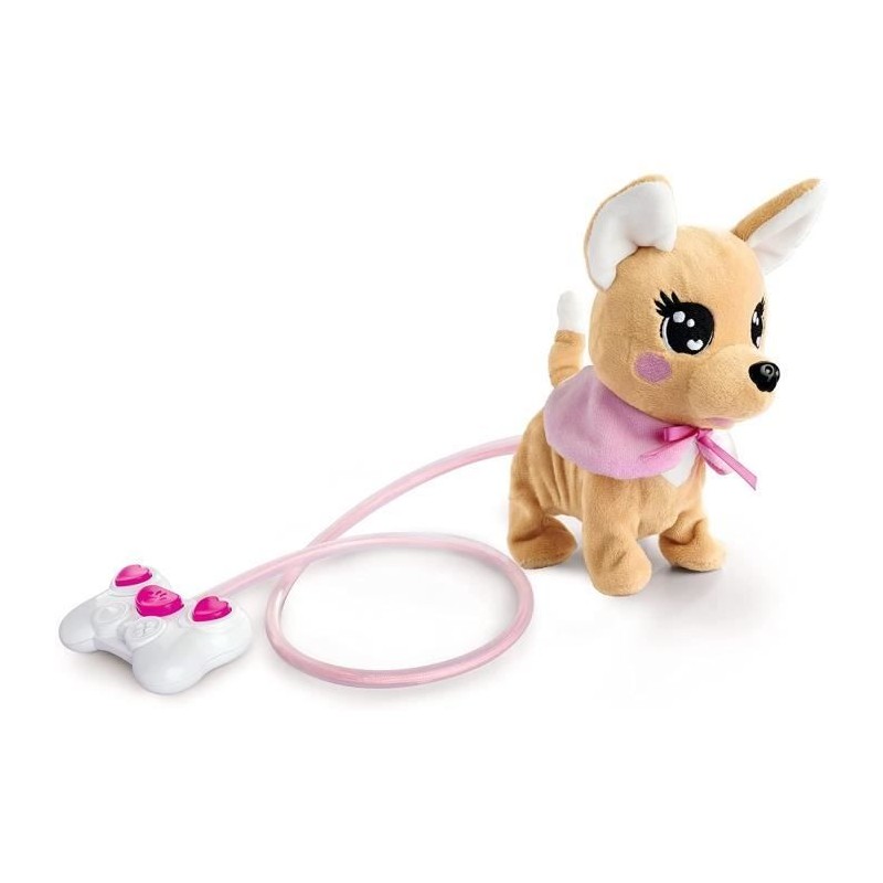 Peluche Chihuahua Chi Chi Love Loomy - 20 cm - Peluche filoguidée - P Peluche Chihuahua Chi Chi Love Loomy - 20 cm - Peluche filoguidée - P