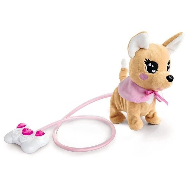 Peluche Chihuahua Chi Chi Love Loomy - 20 cm - Peluche filoguidée - Piles incluses Peluche Chihuahua Chi Chi Love Loomy - 20 cm - Peluche filoguidée - Piles incluses