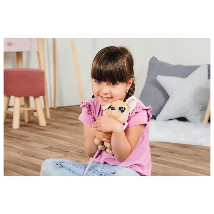 Peluche Chihuahua Chi Chi Love Loomy - 20 cm - Peluche filoguidée - Piles incluses Peluche Chihuahua Chi Chi Love Loomy - 20 cm - Peluche filoguidée - Piles incluses