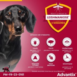 Advantix Chien Solution Antiparasitaire Puces Tiques Répulsif Mouches