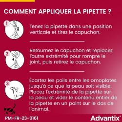 ADVANTIX Chien Solution Antiparasitaire Petite Race 4 a 10kg 4 pipette