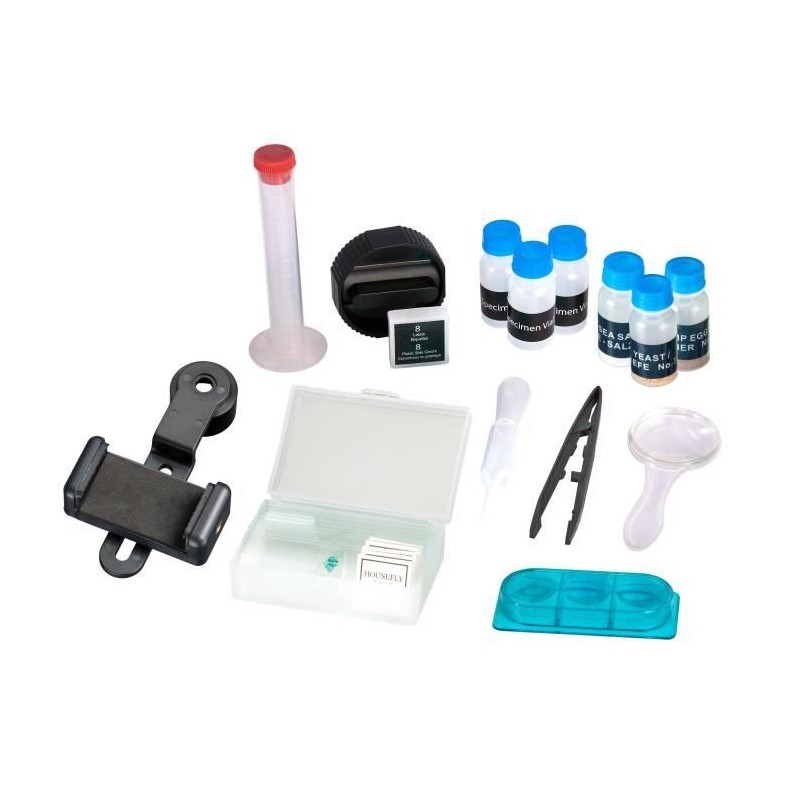 Microscope enfant - National Geographic - 40-640x - avec Adaptateur po Microscope enfant - National Geographic - 40-640x - avec Adaptateur po