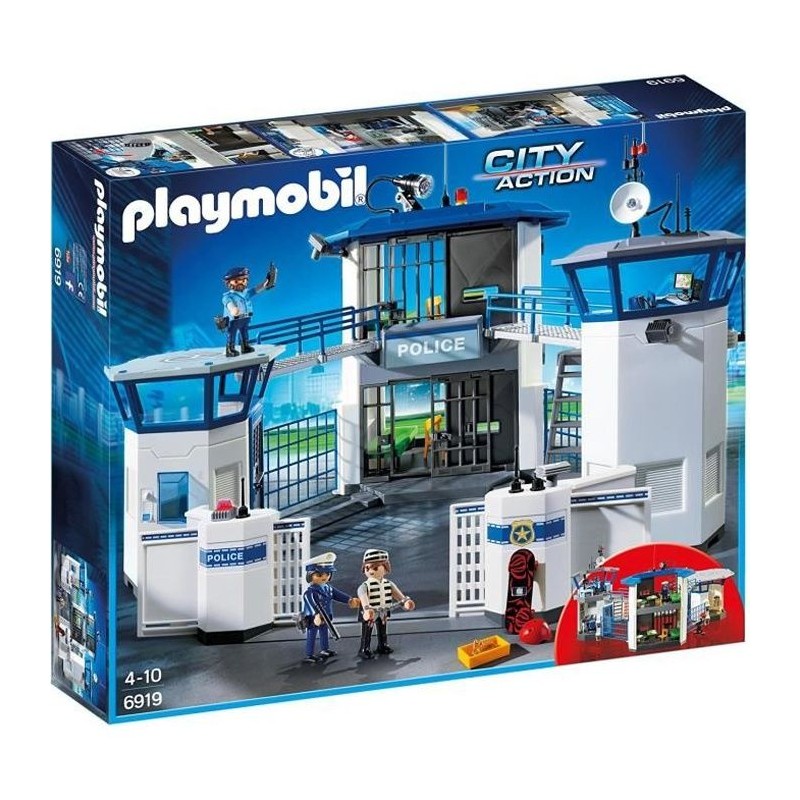 PLAYMOBIL 6919 Commissariat de Police avec prison, City Action, Les po