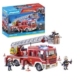 PLAYMOBIL 9463 Camion de pompiers, Avec échelle pivotante, City Actio