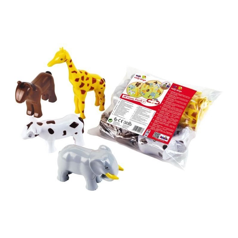 Animaux magnétiques - KLEIN - 0071 - 4 grands animaux Funny Puzzle, s Animaux magnétiques - KLEIN - 0071 - 4 grands animaux Funny Puzzle, s