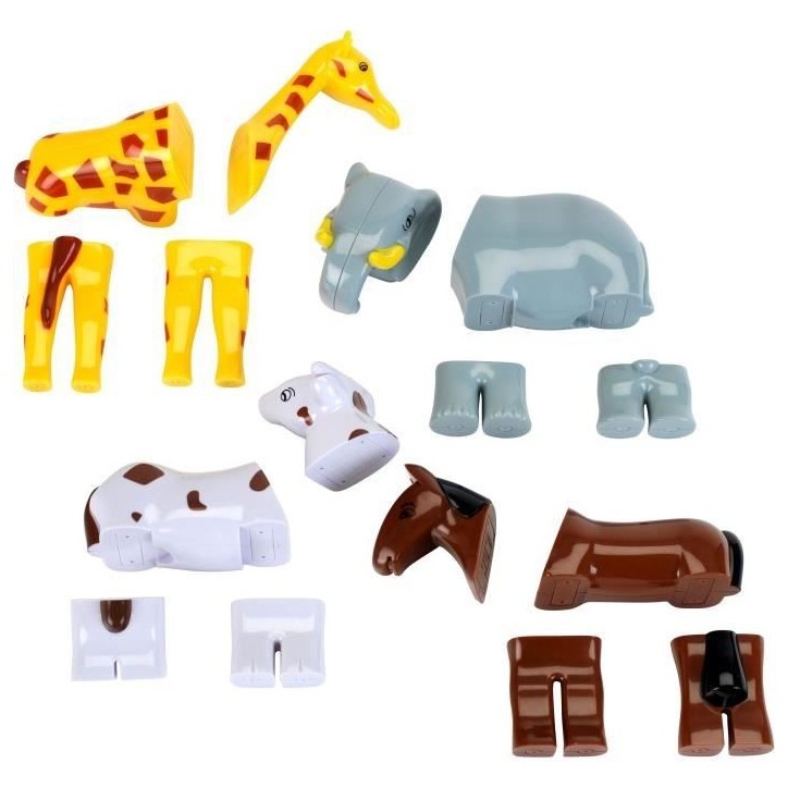 Animaux magnétiques - KLEIN - 0071 - 4 grands animaux Funny Puzzle, sachet - 16 pieces - Des 12 mois
