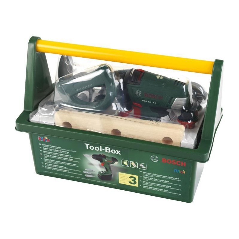 Caisse a outils Bosch avec visseuse électronique et accessoires - KLE Caisse a outils Bosch avec visseuse électronique et accessoires - KLE