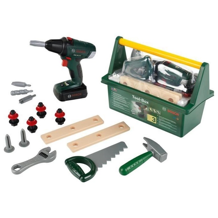 Caisse a outils Bosch avec visseuse électronique et accessoires - KLEIN - 8520 Caisse a outils Bosch avec visseuse électronique et accessoires - KLEIN - 8520