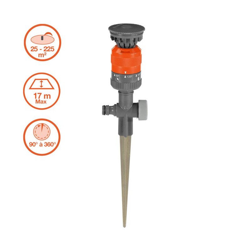 GARDENA Arroseur circulaire Vario Comfort – Surface 225m² max – P GARDENA Arroseur circulaire Vario Comfort – Surface 225m² max – P