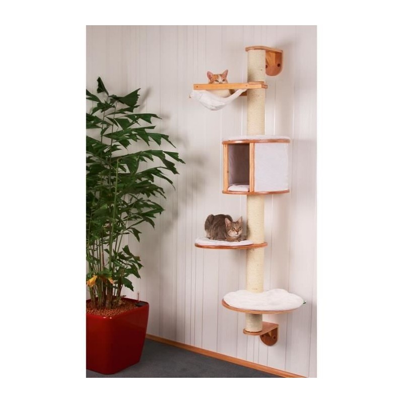 KERBL - Arbre a chats mural Dolomit 168 cm Blanc 81500 KERBL - Arbre a chats mural Dolomit 168 cm Blanc 81500