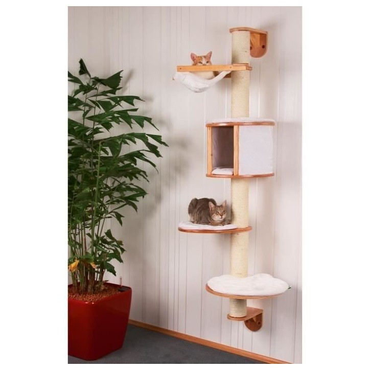 KERBL - Arbre a chats mural Dolomit 168 cm Blanc 81500