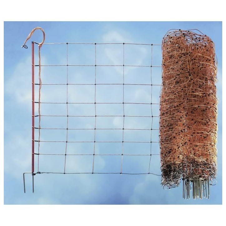 KERBL - Filet pour moutons OviNet électrifiable - Longueur 50 m - Hauteur 90 cm - 14 piquets KERBL - Filet pour moutons OviNet électrifiable - Longueur 50 m - Hauteur 90 cm - 14 piquets