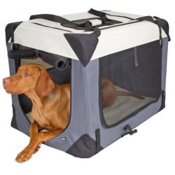 KERBL - Box de transport pour chien - JOURNEY - 70 x 52 x 52 cm - Gris