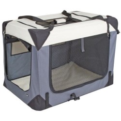 KERBL - Box de transport pour chien - JOURNEY - 70 x 52 x 52 cm - Gris