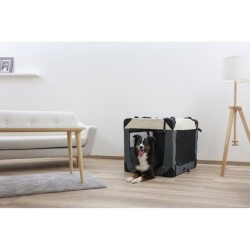KERBL - Box de transport pour chien - JOURNEY - 70 x 52 x 52 cm - Gris