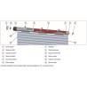 Moteur filaire volet roulant RM20MM SUPERROLLO - SR20225 -Diametre 60