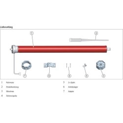 Moteur filaire volet roulant RM30MM SUPERROLLO - SR20235 - Diametre 60